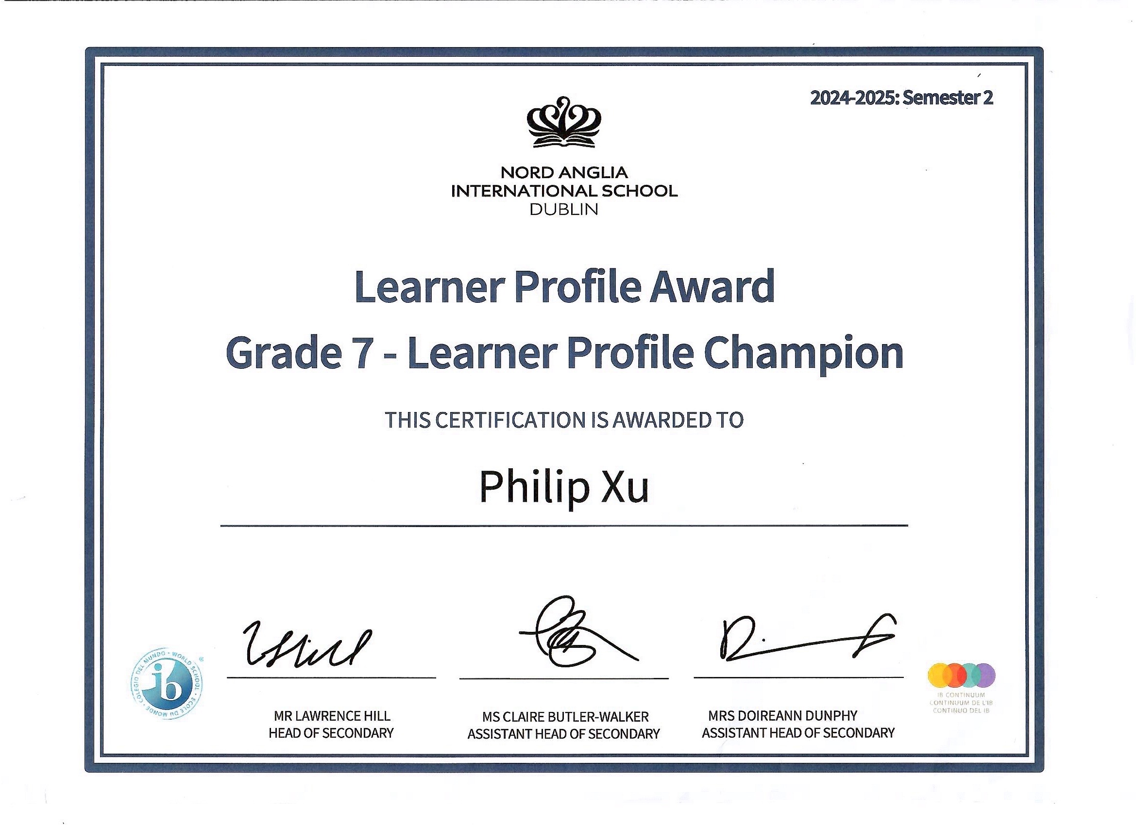 Learner Profile Champion